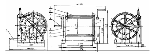 CBT 3468-1992 Marine Steel Wire Rope Reel Type C 1.png